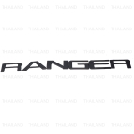 Logo โลโก้ติดท้าย โลโก้ติดฝากระบะท้าย "RANGER" 6 ชิ้น สีดำเงา สำหรับ Ford Ranger XLT XLS Hi-Rider Wildtrak ปี 2022-2023